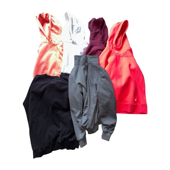 Womens Hoodie Sweatshirt Lot Of 6 Size Small Pullover Crewneck Winter - Picture 13 of 13